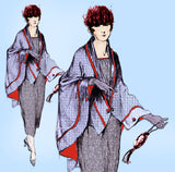 Ladies Home Journal 3242: 1920s Rare Uncut Cape Fits All Vintage Sewing Pattern