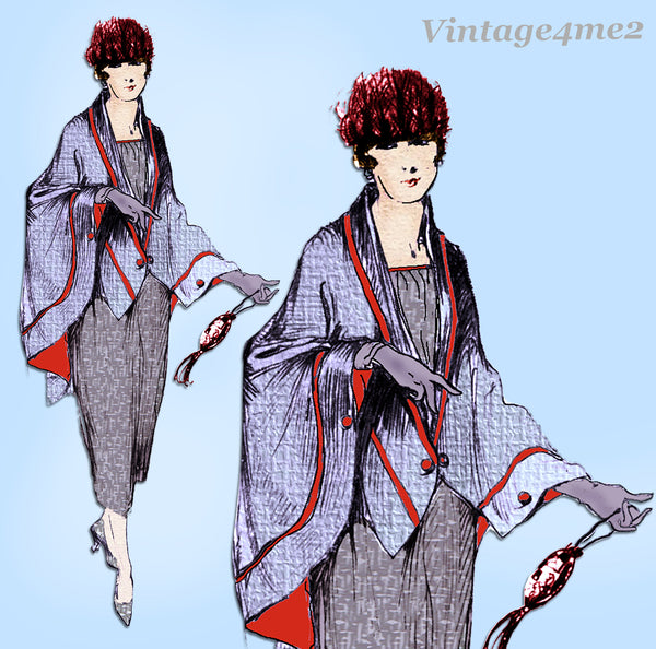 Ladies Home Journal 3242: 1920s Rare Uncut Cape Fits All Vintage Sewing Pattern