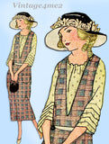 Ladies Home Journal 3247: 1920s Uncut Guimpe Dress Sz 46B Vintage Sewing Pattern
