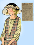 Ladies Home Journal 3247: 1920s Uncut Guimpe Dress Sz 44B Vintage Sewing Pattern