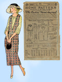 Ladies Home Journal 3247: 1920s Uncut Guimpe Dress Sz 44B Vintage Sewing Pattern