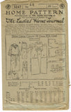 Ladies Home Journal 3247: 1920s Uncut Guimpe Dress Vintage Sewing Pattern