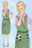 Ladies Home Journal 3254: 1920s Girls Guimpe Dress Size 10 Vintage Sewing Patter