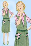 Ladies Home Journal 3254: 1920s Girls Guimpe Dress Size 6 Vintage Sewing Pattern