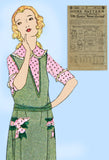 Ladies Home Journal 3254: 1920s Girls Guimpe Dress Size 6 Vintage Sewing Pattern