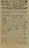 Ladies Home Journal 3254: 1920s Girls Guimpe Dress Size 6 Vintage Sewing Pattern