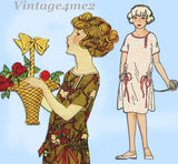 Ladies Home Journal 3286: 1920s Uncut Girls Dress Size 12 Vintage Sewing Patter