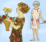 Ladies Home Journal 3286: 1920s Uncut Girls Dress Size 12 Vintage Sewing Patter