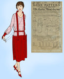 Ladies Home Journal 3287: 1920s Uncut Misses Dress 40 B Vintage Sewing Pattern