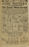 Ladies Home Journal 3292: 1920s Uncut Plus Size Dress 40B Vintage Sewing Pattern