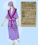 Ladies Home Journal 3310: 1920s Uncut Breakfast Coat 36B Vintage Sewing Pattern