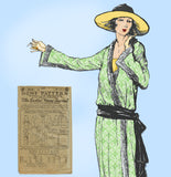 Ladies Home Journal 3316: 1920s Uncut Plus Size Dress 42B Vintage Sewing Pattern