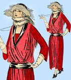 Ladies Home Journal 3317: 1920s Uncut Dinner Dress Sz 40B Vintage Sewing Pattern