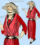 Ladies Home Journal 3317: 1920s Uncut Dinner Dress Sz 40B Vintage Sewing Pattern