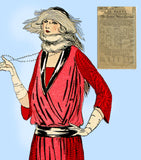 Ladies Home Journal 3317: 1920s Uncut Dinner Dress Sz 40B Vintage Sewing Pattern