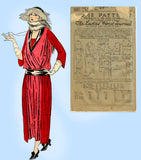 Ladies Home Journal 3317: 1920s Uncut Dinner Dress Sz 40B Vintage Sewing Pattern