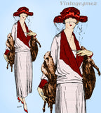 Ladies Home Journal 3318: 1920s Uncut Plus Size Dress 42B Vintage Sewing Pattern