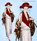 Ladies Home Journal 3318: 1920s Uncut Surplice Dress 34 B Vintage Sewing Pattern