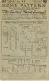 Ladies Home Journal 3318: 1920s Uncut Plus Size Dress 42B Vintage Sewing Pattern