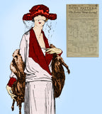 Ladies Home Journal 3318: 1920s Uncut Plus Size Dress 44B Vintage Sewing Pattern