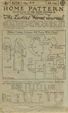 Ladies Home Journal 3318: 1920s Uncut Plus Size Dress 44B Vintage Sewing Pattern