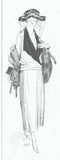 Ladies Home Journal 3318: 1920s Uncut Plus Size Dress 42B Vintage Sewing Pattern