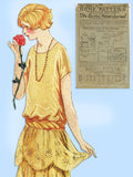Ladies Home Journal 3321: 1920s Uncut Evening Dress 36 B Vintage Sewing Pattern