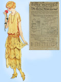 Ladies Home Journal 3321: 1920s Uncut Evening Dress 36 B Vintage Sewing Pattern
