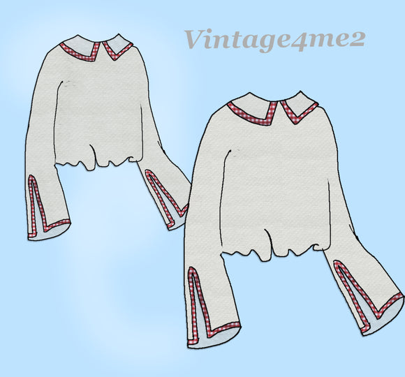 Ladies Home Journal 3322: 1920s Uncut Misses Blouse 34 B Vintage Sewing Pattern