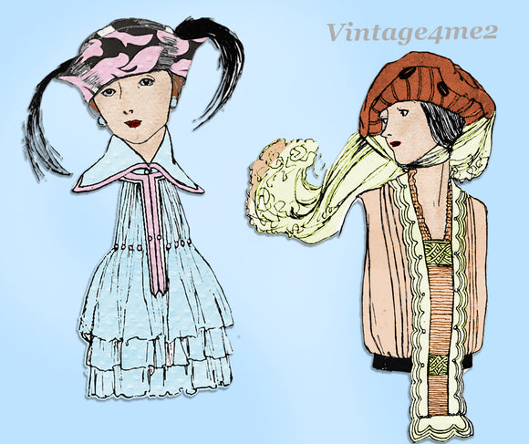 Ladies Home Journal 3325: 1920s Uncut Misses Jabot Set Vintage Sewing Pattern