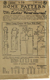 Ladies Home Journal 3334: 1920s Uncut Evening Gown 38 B Vintage Sewing Pattern