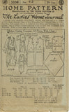 Ladies Home Journal 3338: 1920s Uncut Draped Dress Sz 42B Vintage Sewing Pattern