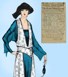 Ladies Home Journal 3338: 1920s Uncut Draped Dress Sz 42B Vintage Sewing Pattern