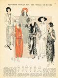 Ladies Home Journal 3340: 1920s Uncut Dinner Dress Sz 36B Vintage Sewing Pattern