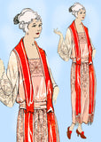 Ladies Home Journal 3340: 1920s Uncut Dinner Dress Sz 36B Vintage Sewing Pattern