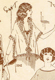 Ladies Home Journal 3342: 1920s Uncut Matinee Blouse 36 B Vintage Sewing Pattern
