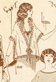 Ladies Home Journal 3342: 1920s Uncut Matinee Blouse 36 B Vintage Sewing Pattern