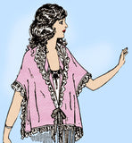 Ladies Home Journal 3342: 1920s Uncut Matinee Blouse 36 B Vintage Sewing Pattern