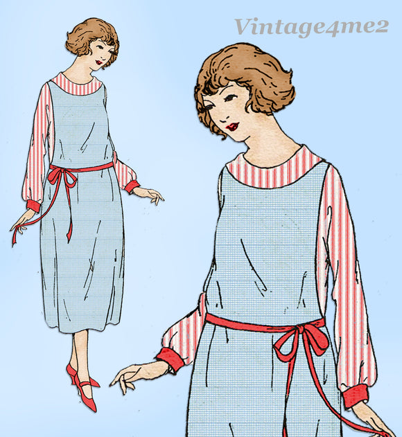 Ladies Home Journal 3344 1920s Uncut Misses Day Dress 38B Vintage Sewing Pattern