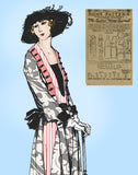 Ladies Home Journal 3347: 1920s Uncut Draped Dress Sz 40B Vintage Sewing Pattern