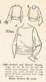 Ladies Home Journal 3366: 1920s Uncut Misses Blouse 34 B Vintage Sewing Pattern