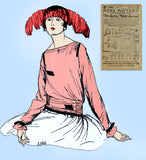 Ladies Home Journal 3366: 1920s Uncut Misses Blouse 34 B Vintage Sewing Pattern