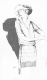 Ladies Home Journal 3367: 1920s Uncut Easy Blouse Sz 42 B Vintage Sewing Pattern