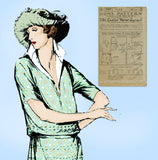 Ladies Home Journal 3367: 1920s Uncut Easy Blouse Sz 36 B Vintage Sewing Pattern