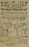 Ladies Home Journal 3367: 1920s Uncut Easy Blouse Sz 42 B Vintage Sewing Pattern