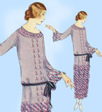 Ladies Home Journal 3387: 1920s Uncut Misses Dress Sz 36B Vintage Sewing Pattern