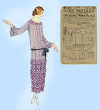 Ladies Home Journal 3387: 1920s Uncut Misses Dress Sz 36B Vintage Sewing Pattern