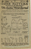 Ladies Home Journal 3393: 1920s Baby Girls Dress Size 2 Vintage Sewing Pattern