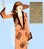 Ladies Home Journal 3414: 1920s Uncut Dinner Dress Sz 38B Vintage Sewing Pattern
