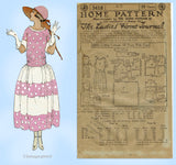 Ladies Home Journal 3418: 1920s FF Robe De Style Dress Sz 40B VTG Sewing Pattern